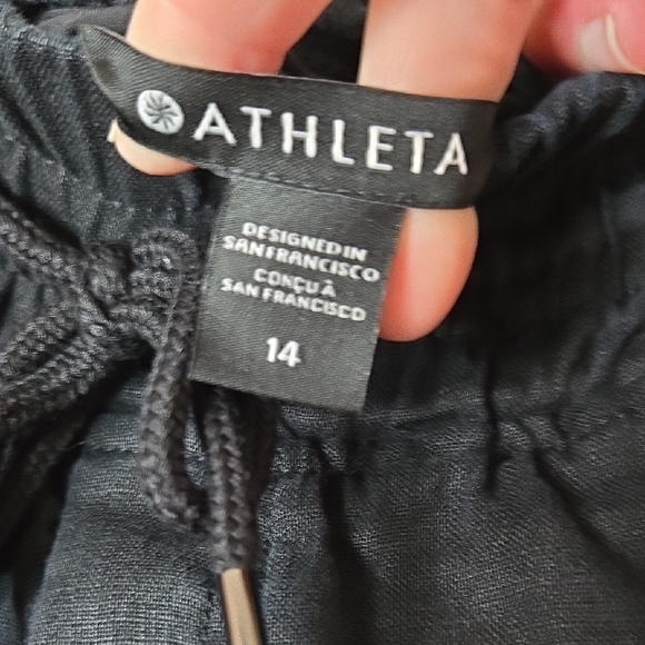 Athleta Charcoal Joggers with Drawstring - Picture 2 of 4